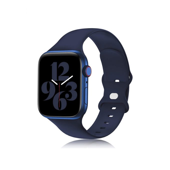 pure color silicone watch band for Apple watch