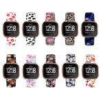 Paw-Print-Patterned-Rubber-Watch-Band-Strap-for-Fitbit-Versa 2