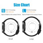 Silicone Slim Watch Bands Compatible with Fitbit Versa 2 Versa Versa Lite Versa SE band size