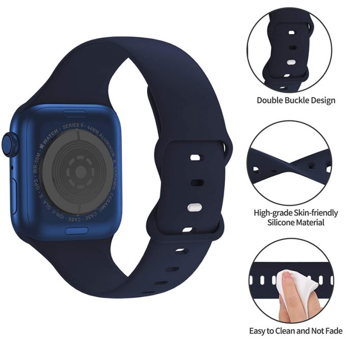 Sport Silicone band For Apple Watch Band 7 6 5 4 3 2 se